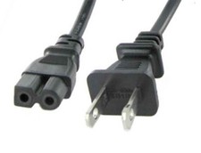 Premium Quality 6ft 2-Prong Power Cord for Baby Lock Ellageo Sewing Machine