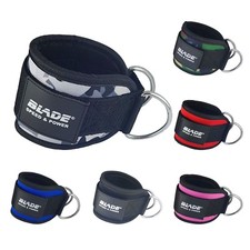 Multi Gym D Ring Ankle Cuff Strap Cable Attachment Weight Lifting Gluts Workout
