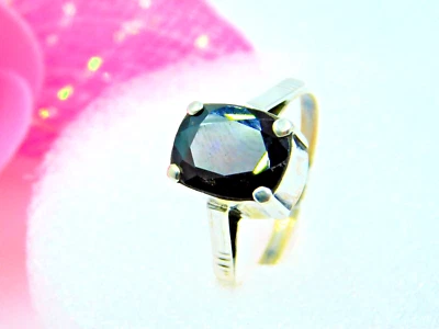 Anéis genuínos de granada de hessonita prata esterlina 925 - Beleza artesanal - Imagem 1 de 4