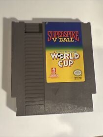 Super Spike V'Ball/World Cup Soccer (Original Nintendo NES) Game Cartridge