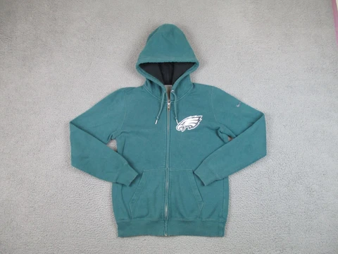 Philadelphia Eagles Sweater Womens Medium Green Nike Hoodie Football Ladies Cover