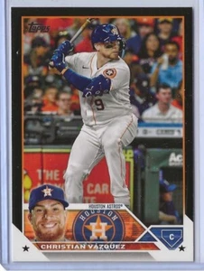2023 Topps Series 1 Black 17/72 Christian Vazquez Houston Astros #157 SP - Picture 1 of 2