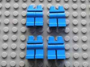 4 x Jambe pour personnage - bleu - LEGO Minifig blue Hips and Legs 970c00 - Picture 1 of 1