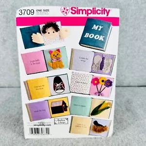 Libro de actividades suave Simplicity 3709 niños niños patrón de costura Andrea Schewe - Imagen 1 de 5