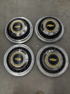 Chevrolet Hub Cap Set For 76-91 Dually Pickup Trucks RV Campers 16” Nice Set! - Picture 1 of 24