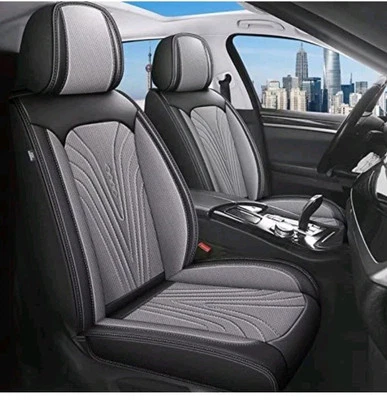 Fundas de asiento delanteras aptas para Nissan Frontier 2009-2023 2024 2025, imitación cuero automático Foto 1 de 3