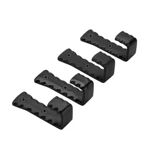 Vintage Hammered Cast Iron Wall Hooks (Black Finish, Set of 4) - Rustic, Farm... - Picture 1 of 7
