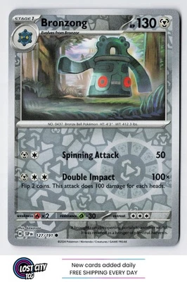 Bronzong 127/191 - SV08: Surging Sparks Common REVERSE Holo NM - Image 1 of 2
