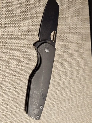 Kizer Sparrow Framelock 3.25" S35VN Gray Titanium Folding Knife 3628A1 - Image 1 of 4