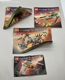 LEGO Mars Mission Instruction Booklets Lot of 4 Manuals 7644 7646 7695 7699