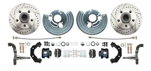Fits 1962-1972 Mopar B & E; Front Disc Conversion Kit w/Slotted Rotors DBK6272LX - Foto 1 di 7