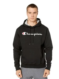 Champion Herren Classic Script Logo Powerblend Fleece Hoodie - Bild 1 von 4