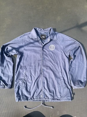 Vans Mens Jacket- Blue Varsity- Baseball, Lightweight Outdoor Skater - Size Xs - Image 1 of 4