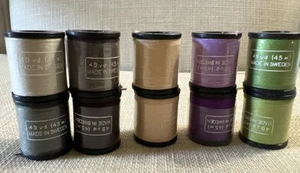 10 Molnlycke Goliath Black Spools Syn Thread Button Hole Decorative Stitch Mixed - Picture 1 of 8