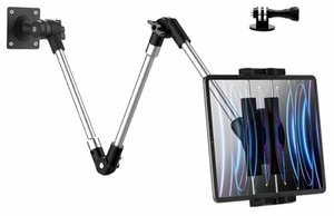 woleyi Supporto Tablet Parete Braccio Lungo Metallo Porta iPad Muro Regolabile - Photo 1/24