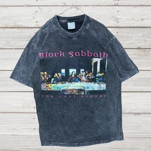 Camiseta Black Sabbath The Last Supper Talla Gratis Estilo Vintage Rock Band Camiseta NUEVA - Imagen 1 de 5