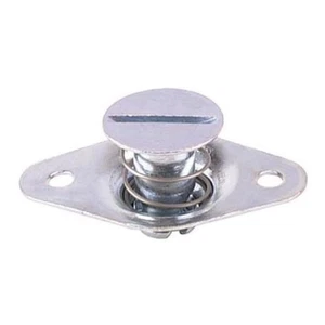 Dzus Button, Slotted Self-Ejecting, 7/16" x 0.500" Grip, Aluminum, Natural{Each} - Picture 1 of 1