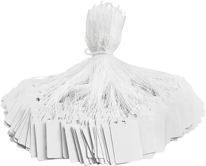 220 Pack White Price Tags with String Attached Writable Display 220PCS, - Picture 1 of 7