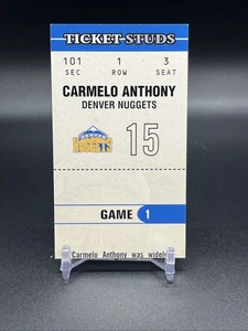 2003-04 Fleer Authentix Ticket Studs #12 Carmelo Anthony - Picture 1 of 3