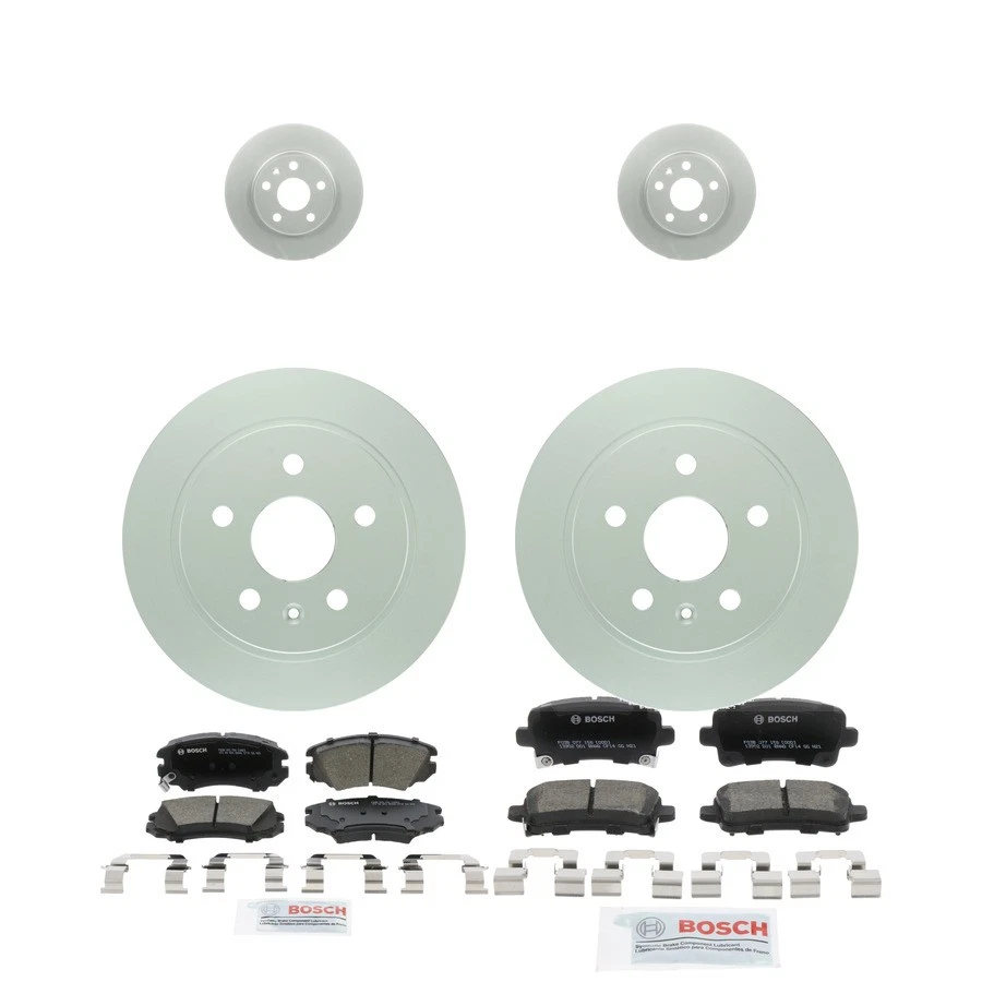 Bosch QuietCast Ceramic Brake Pad and Rotor Kit For 11-16 Chevrolet Malibu Foto 1 de 4
