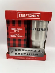 NEW Sealed Craftsman House Blend Coffee & Stainless Steel Travel Mug - Read - Picture 1 of 8