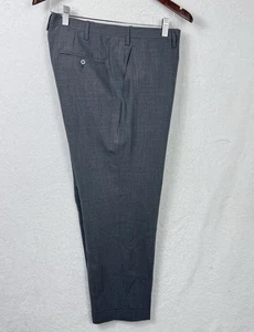 Kiton Men's Gray Dress Pants Flat Front  XXL 37X30 US 54 IT Linen Blend EUC - Picture 1 of 15