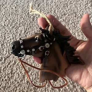 Western Brown Horse Head Ornament - Picture 1 of 2
