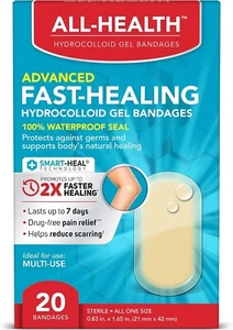 All-Health Advanced Fast Healing Hydroclloid Gel Bandages fro Toes & Heels x 20 - Picture 1 of 4