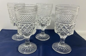 4 Anchor Hocking,Vintage, Wexford Claret Wine Goblets, - Picture 1 of 5