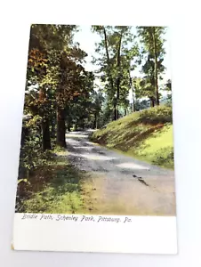 Cartolina antica non divisa Bridle Path Schenley Park Pittsburgh PA B-142 - Foto 1 di 3