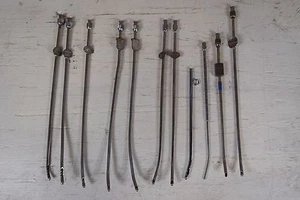 Lot of 11 Assorted Stainless Steel Catheters - Picture 1 of 12