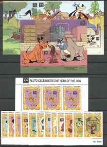 Walt Disney, Cani, Cani - Gambia - 1819-1830, Bl.220-222 ** Nuovo di zecca 1994 - Foto 1 di 1