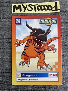 Carte Digimon 16 Greymon 19/34 OCCASION FR BANDAI 1999 - Picture 1 of 2