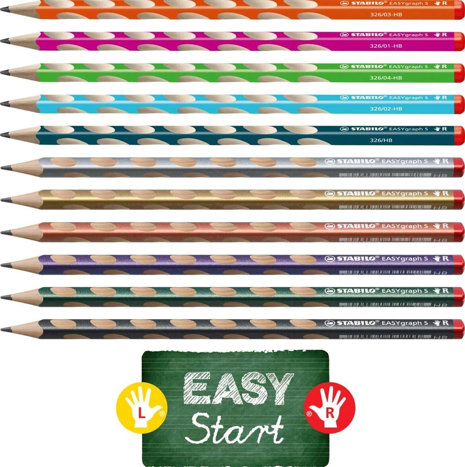 STABILO Bleistift EASYgraph S HB dünn rechts | links alle Farben [wählbar] - Bild 1 von 1