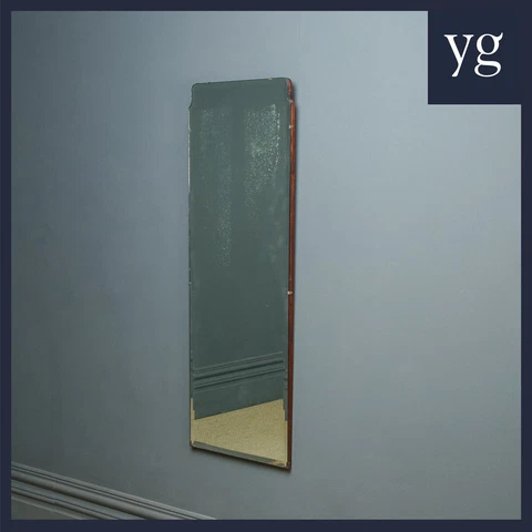 Art Deco Rectangular Shaped Portrait Hanging Wall Mirror (Circa 1930) Cover