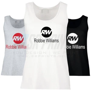 Canottiera canottiera Robbie Williams 2025 tour musica concerto - Foto 1 di 2