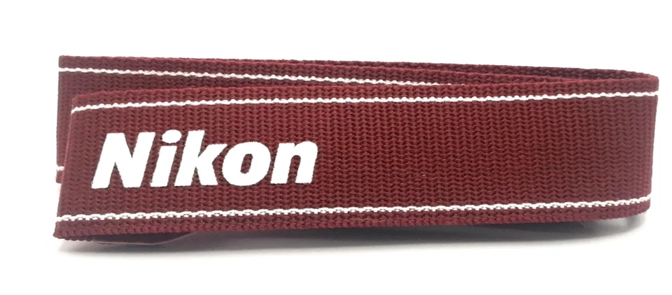✨Não usado✨ Nikon vermelho branco AN-DC3 alça de pescoço genuína para câmera 3,5cm do Japão - Imagem 1 de 4