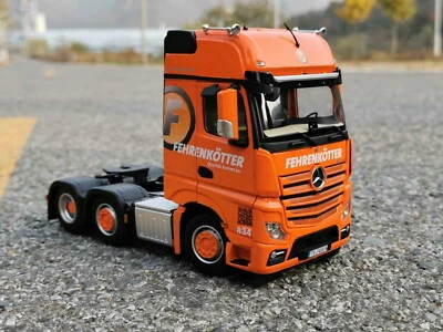 1/32 Scale Mercedes Benz New Actros MP4 Truck Tractor Orange Diecast Model Toy - Image 1 of 4