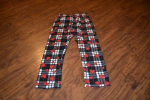 C5- Hearts Plaid Cotton Blend Legging/Pants Size Girls 2XL - Read Measurements - Picture 1 of 2