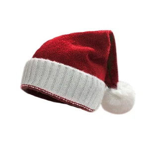 Bambini Carino Maglia Natale Cappello Con Pompom Sfera Festa Regalo Supply - Foto 1 di 9