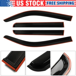 4 piezas para Toyota Tacoma 2024 2025 ventana visera ventilación cortinas sol lluvia protector - negro - Imagen 1 de 12