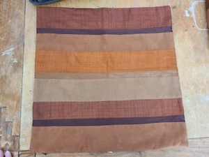 Crate & Barrel - "Brighton Cocoa" 18" Pillow Cover - Picture 1 of 3