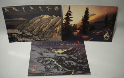 Lot of 3 Vintage 2002 Salt Lake City Olympic Games Tourist Souvenir Post Cards - Image 1 of 4