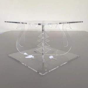 Swan Design Square Cake Pillars / Cake Separators - Many Colours Available - Picture 1 of 11