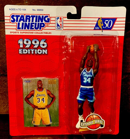 SHAQUILLE O’NEAL Los Angeles Lakers 1996 Kenner Starting Lineup EXTENDED SERIES Cover