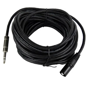 Cavo audio femmina 3 pin a 50 piedi 6,35 mm 1/4" cavo XLR quarto stereo maschio mono - Foto 1 di 15