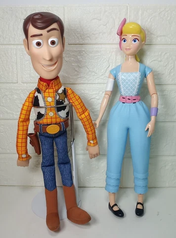 14" Toy Story 4 Talking Woody Cowboy Bo Peep Dolls -No Hat, Bo Peep Doesn't Work Cover