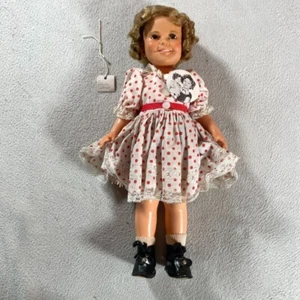 Vintage 1972 Ideal Shirley Temple Doll Stand Up Cheer Red Polka Dot With Pin - Picture 1 of 21