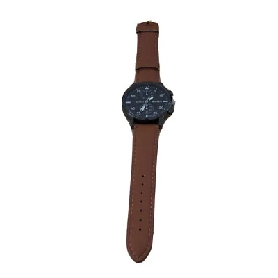 Reloj MIGEER Moda Informal Hombre Cuero Marrón Negocios Cuarzo Reloj Foto 1 de 4