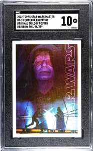Emperor Palpatine 2022 Topps Star Wars Masterwork SP Rainbow Foil /299 SGC 10 - Picture 1 of 2